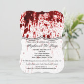 5 dagen per dag Uitnodiging Bloedplaatje Vampier G (Staand voorkant)