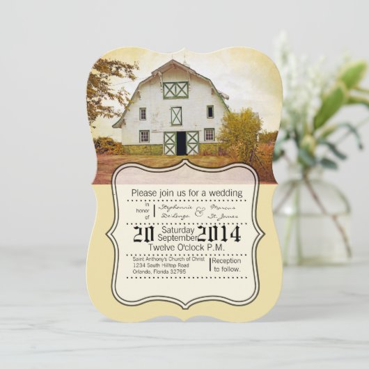 5 dagen per week7 Uitnodiging voor bruiloft - Zonn (Staand voorkant)