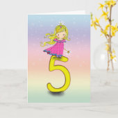 5 de Kaart van de Verjaardag van de Prinses van (Gele Bloem)