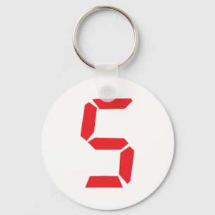 5 digitaal alarmnummer sleutelhanger