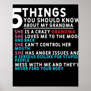 5 dingen die je moet weten over mijn oma poster