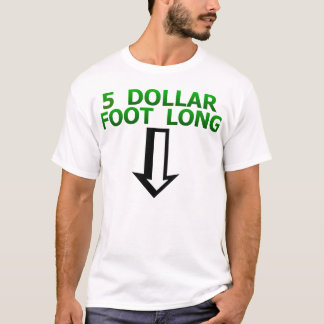 5-dollar lange roet T-shirt