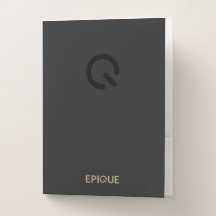 5 Doos Dark Pocket Folders met kaarthouder