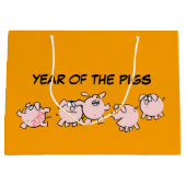 5 Drôle Cartoon Comics Cochon Année 2019 L Sac Cad (Devant)