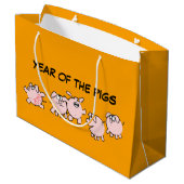 5 Drôle Cartoon Comics Cochon Année 2019 L Sac Cad (Dos Angle)