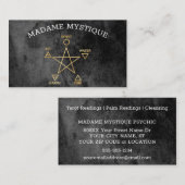 5 Elementen Pentagram Psychische Zaken Visitekaartje (Voorkant / Achterkant)