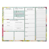 5 en 1 | Menu Planner | Lijst van kruidenierswaren Notitieblok (Voorkant)