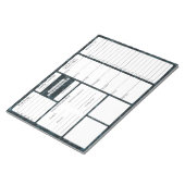 5 en 1 | Menu Planner | Lijst van kruidenierswaren Notitieblok (Schuin)