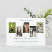 5 faire-part chic moderne | Teal d'obtention du (Debout devant)