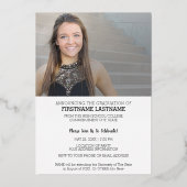 5 Faire-part photo Invitation de la fête de gradua (Verso)