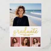 5 Faire-part photo Invitation de la fête de gradua (Recto)