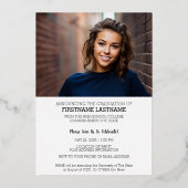 5 Faire-part photo Invitation de la fête de gradua (Verso)