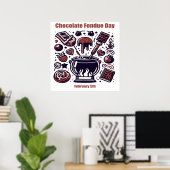 5 feb - Chocolade Fondue Dag Poster (Thuiskantoor)