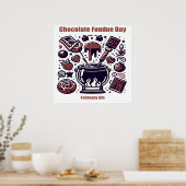 5 feb - Chocolade Fondue Dag Poster (Keuken)