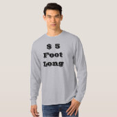 $ 5 foot lang t-shirt (Voorkant volledig)