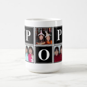 5 Foto Aangepaste Zwarte Collage POP Mok