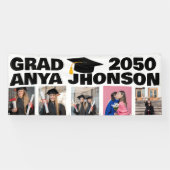 5 Foto Afstuderen Collage Afstuderen klasse van 20 Spandoek (Horizontaal)