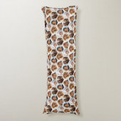 5 Foto Collage Honingraat Hexagon Patroon - wit Lichaamskussen (Voorkant Verticaal)