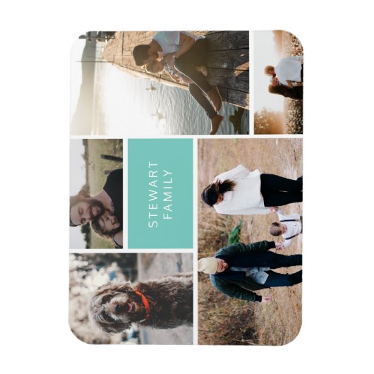 5 Foto Collage Magneet (Verticaal)