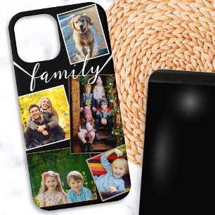 5 Foto Collage Modern Zwart Wit Stijlvol iPhone 12 Pro Max Hoesje