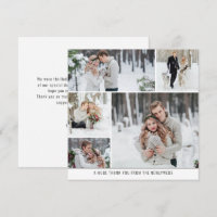 5 foto collage Passen getrouwd Trouwplein Dank u