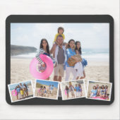 5 Foto Collage Sjabloon gepersonaliseerd Muismat (Voorkant)