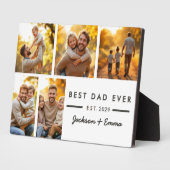 5 foto collage Vaderdag beste vader ooit Fotoplaat (Zijkant)