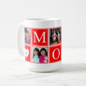 5 FOTO Custom Collage MOM Mok (Voorkant links)