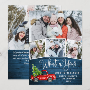 5 Foto: een jaar kerstrood Boerderij Truck Feestdagenkaart