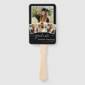 5 Foto Simple Afstuderen Black White Handwaaier (Voorkant)