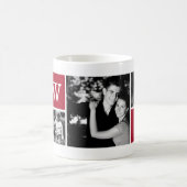 5-foto sjabloon gepersonaliseerd monogram koffiemok (Center)