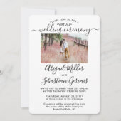 5 Foto virtuele bruiloft lange afstand Kaart (Voorkant)