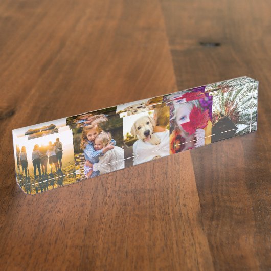 5 Fotoblok Edge Print Desk Bord Naambordje (Zijkant)