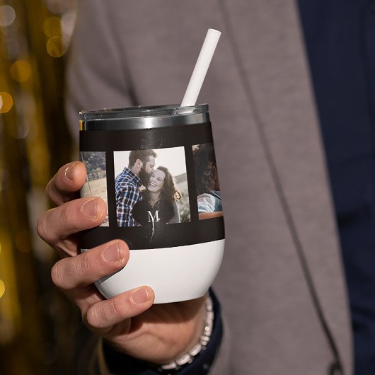 5 Fotocollage gepersonaliseerde moderne monogram