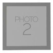 5 Fotocollage met Solid Charcoal Grey Border Kubus (Rechts)
