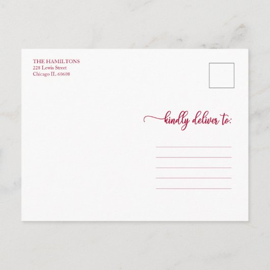 5 Foto's Stijlvol script voor het kleuren Briefkaart (Achterkant)