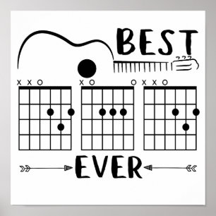 5 Gitarist Beste Gitaar Papa Ooit Papa Akkoord Gra Poster
