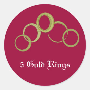 5 gouden ringen - vakantie stickers