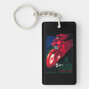 5 Gran Premio Internat'l Motorcycle Poster Sleutelhanger