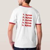 5 grootste verkrachters uit alle tijd t-shirt (Achterkant volledig)