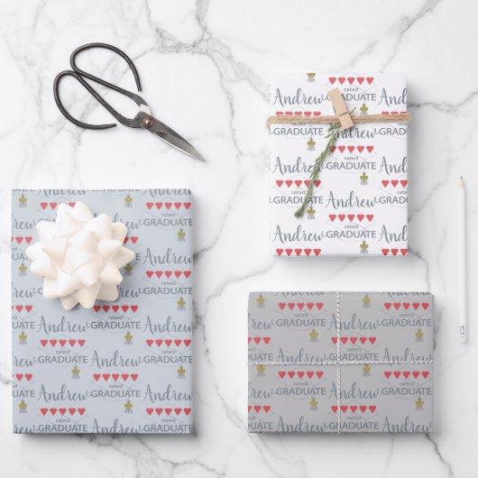 5 Hartbeoordeling Afstuderen Inpakpapier Vel (Voorkant)