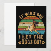 5 Ik was het, ik liet de honden  uit Bedankkaart (Voorkant / Achterkant)