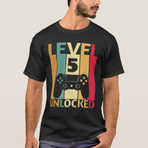5 jaar 5 jongetje zoon funny gamer 8e jaar oud t-shirt