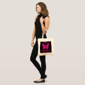 5 jaar Borstkanker Free Survivor Butterfly Tote Bag (Voorkant (model))