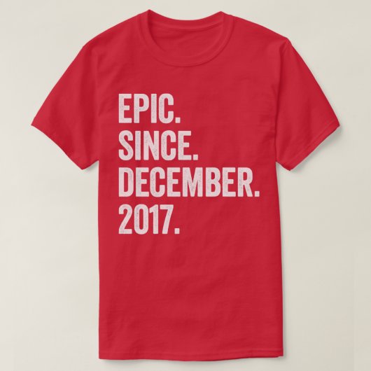 5 jaar oud december 2017 5e verjaardag3 t-shirt (Design voorkant)