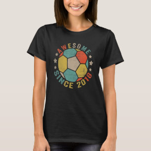 5 jaar oud Geweldige sinds 2018 5th Birthday Socce T-shirt