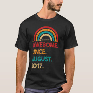 5 jaar oud Geweldige sinds 5 augustus 2017 5e verj T-shirt