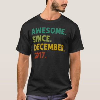 5 jaar oud Geweldige sinds december 2017 5e geboor T-shirt