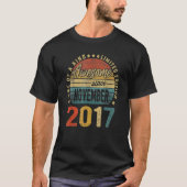 5 jaar oud Geweldige sinds november 2017 5th Birth T-shirt (Voorkant)