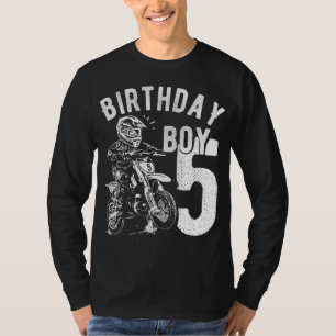 5 jaar oud kind - Verjaardagsjongen - Vuilfiets - T-shirt
